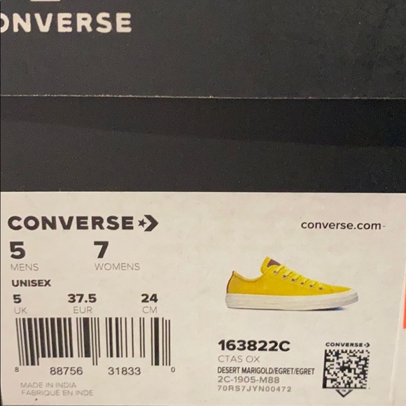 Converse Ctas Suede MariGold Low Top W AUTHENTIC - Picture 9 of 9